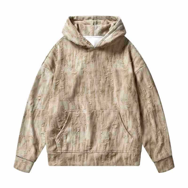 Sudadera con capucha tie-dye de moda para parejas jóvenes