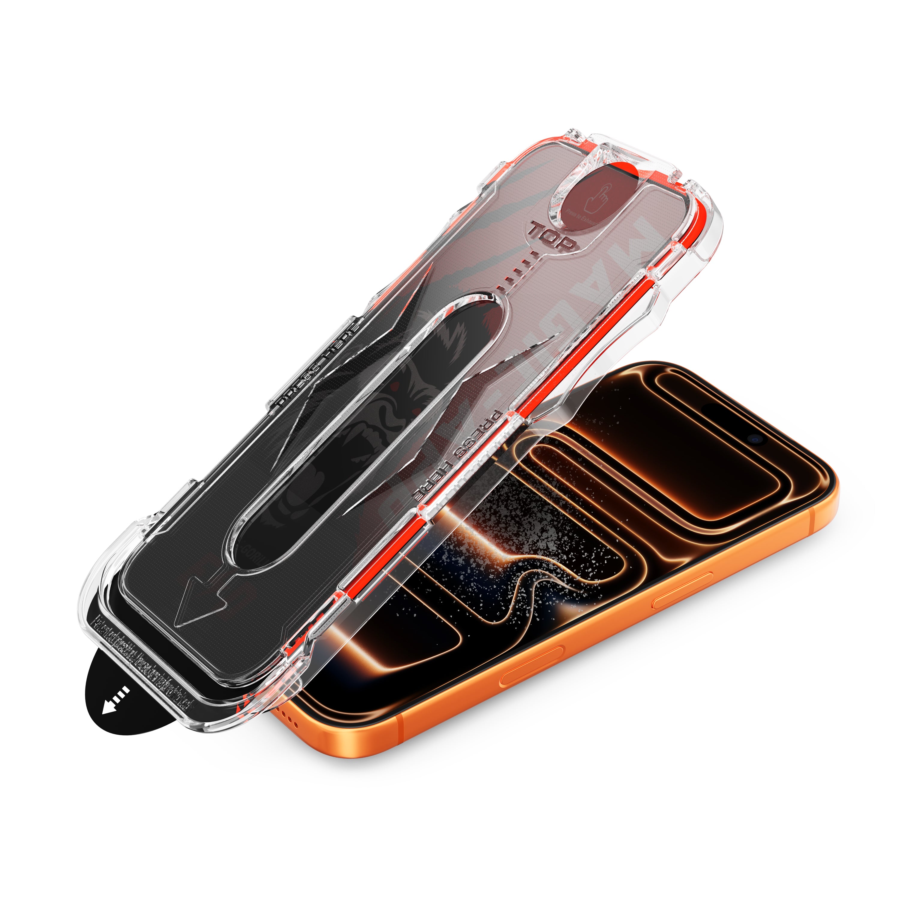 Magic-App Premium X-Gorilla 2 Pack Dust Free Installation HD Privacy Tempered Glass Film for iPhone 17 16 15 14 Series Screen Protector Cover