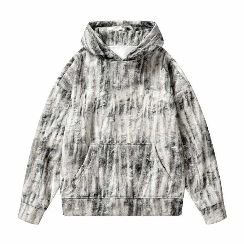 Sudadera con capucha tie-dye de moda para parejas jóvenes