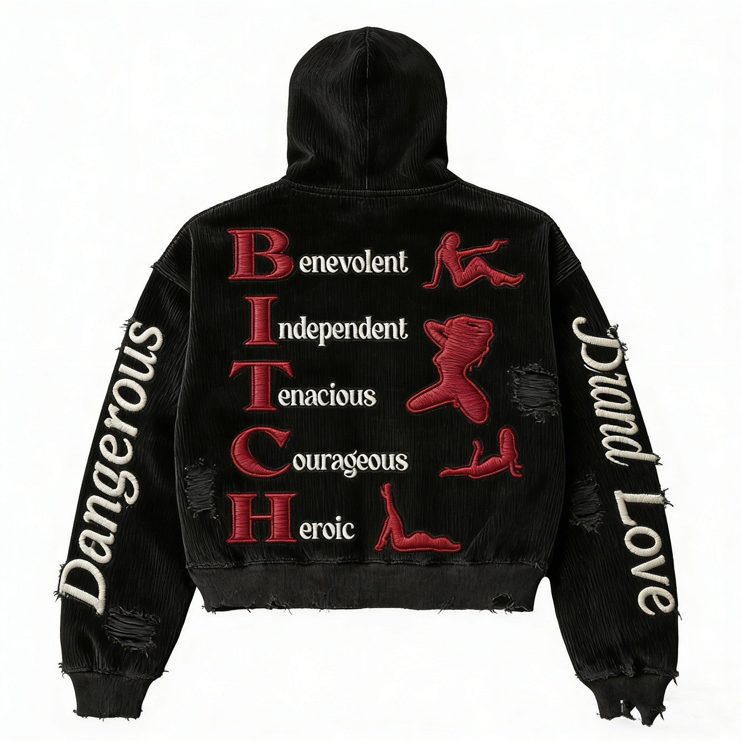Modischer Freizeitpullover aus bedrucktem Polyester