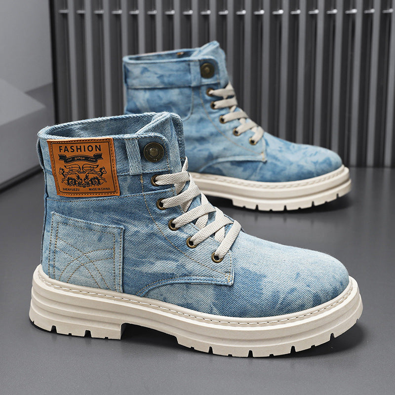 British-style Men's High-top Boots