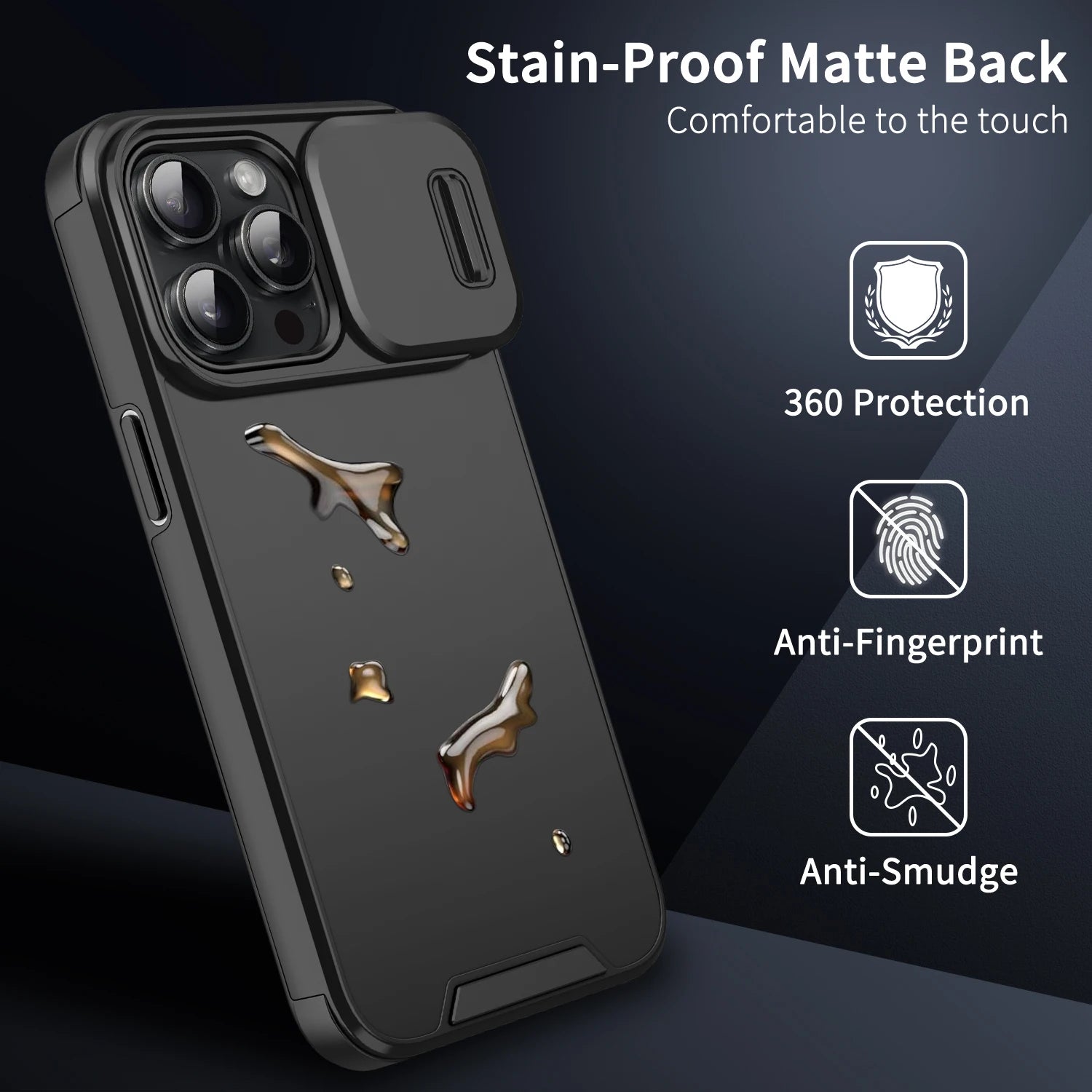 Shockproof Slide Camera Case Compatible with iPhone 11-17 Series – Full Protection Cover