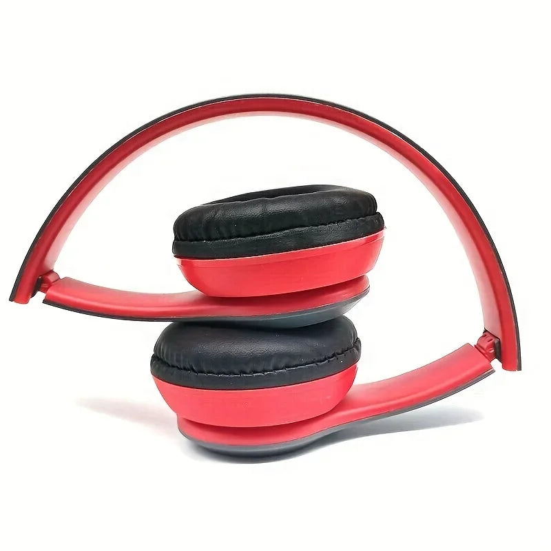 P47 Bluetooth Wireless Headphones – Foldable HiFi Stereo Bass Earphones with Mic & USB Adapter for iPhone, Gaming & Kids