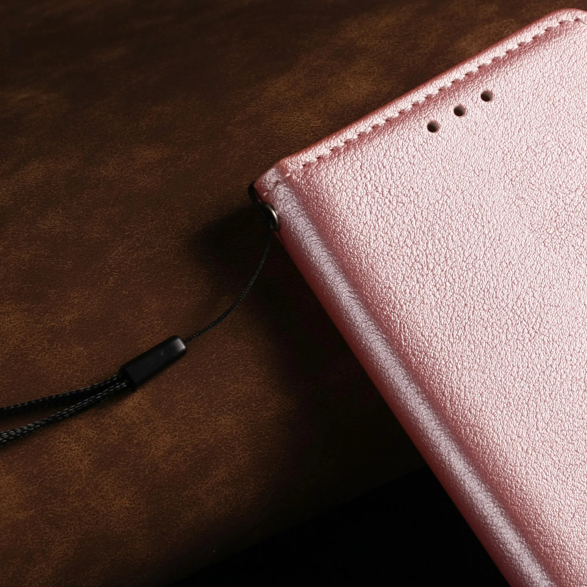 Leather Flip Wallet Stand Case for iPhone 6–15 Series, Protective Cover