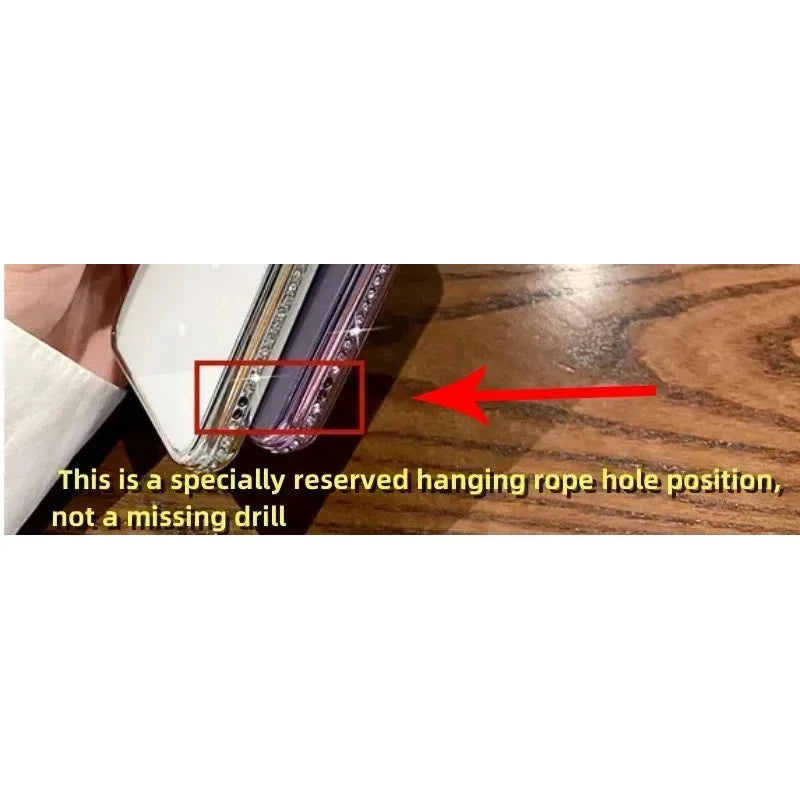 Glitter Diamond Transparent Phone Case for iPhone 11–17 Series – Magnetic Wireless Charging Bumper Cover