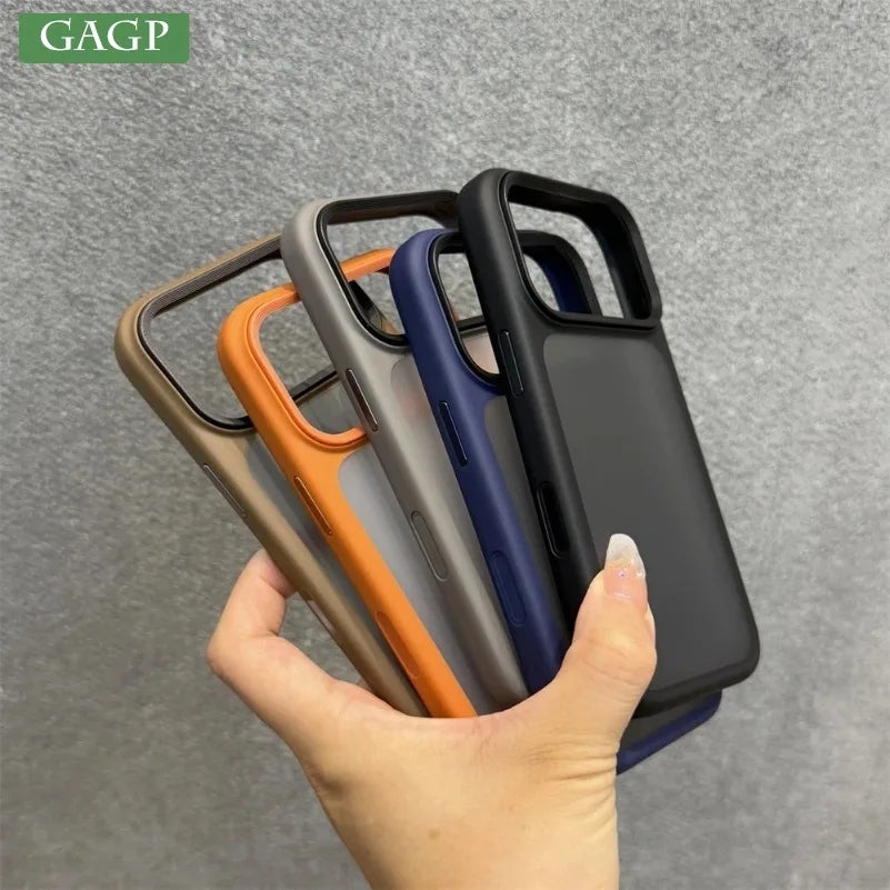 Slim Matte Camera Control Case for iPhone 17 Series – Translucent Shockproof PC + TPU Protective Cover for 17 Pro Max / 17 Pro / 17 Air