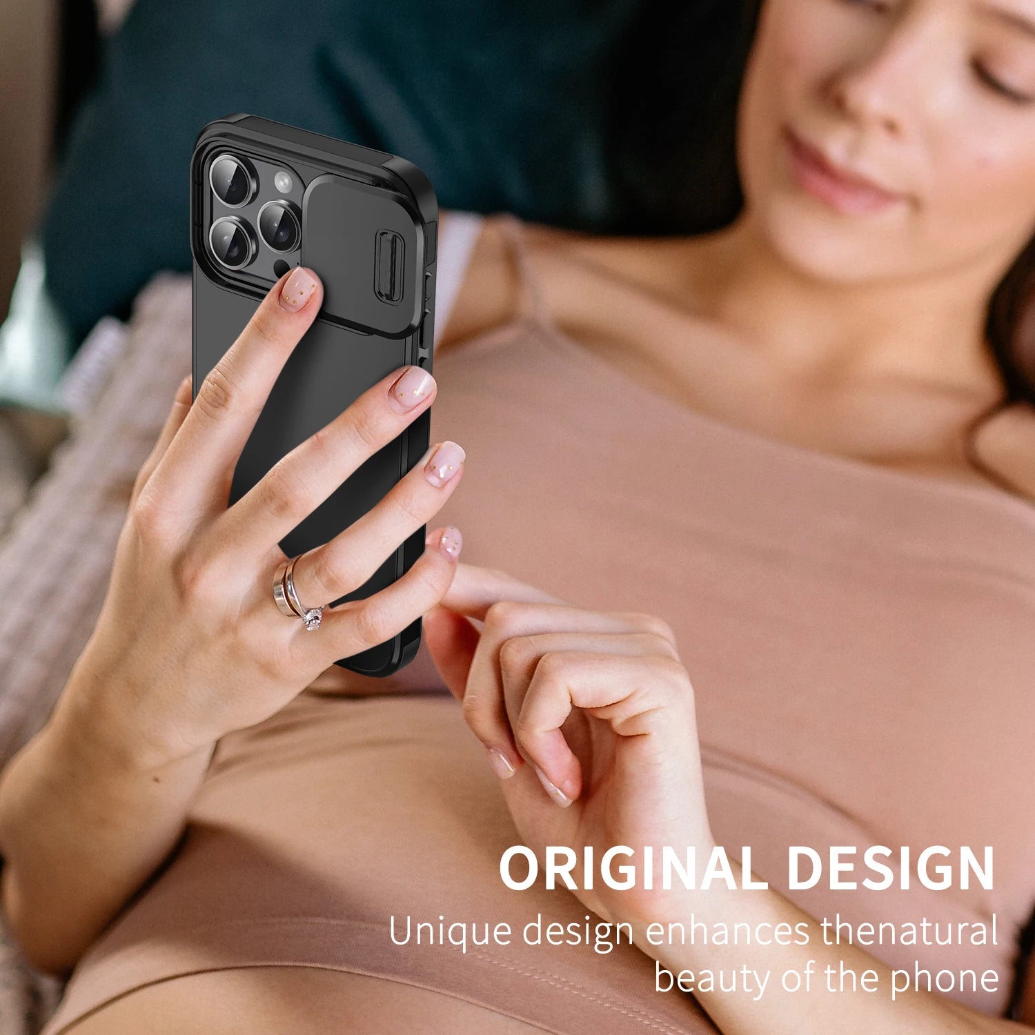 Shockproof Slide Camera Case Compatible with iPhone 11-17 Series – Full Protection Cover