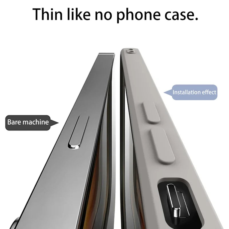 Liquid Silicone Magnetic Case for iPhone 11–16 Series – MagSafe Compatible Wireless Charging Shockproof Soft Protective Cover