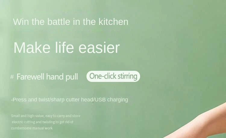 4-in-1 Electric Vegetable Cutter & Food Chopper – USB Rechargeable Kitchen Tool