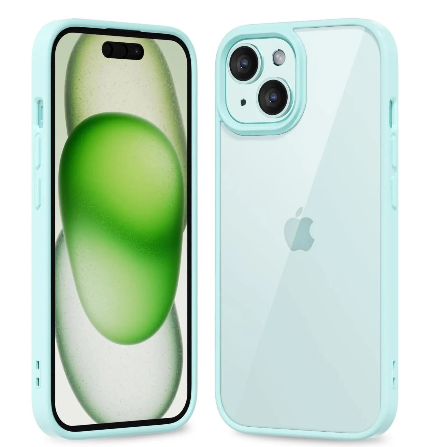 Colour Back Transparent Shockproof Phone Case for iPhone 7–16 Series, Silicone Bumper Protective Cover