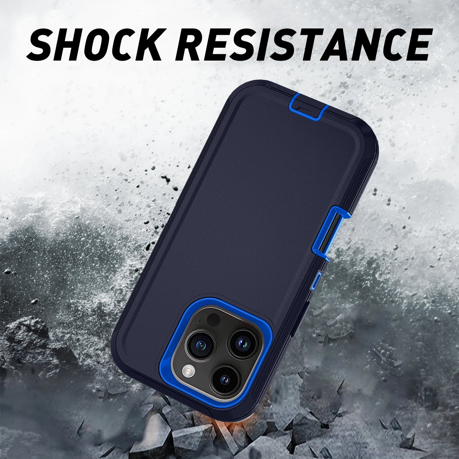 Heavy Duty Shockproof Armor Defender Case with Bracket Stand for iPhone 11–17 Series | Hard PC + TPU Rugged Protective Cover