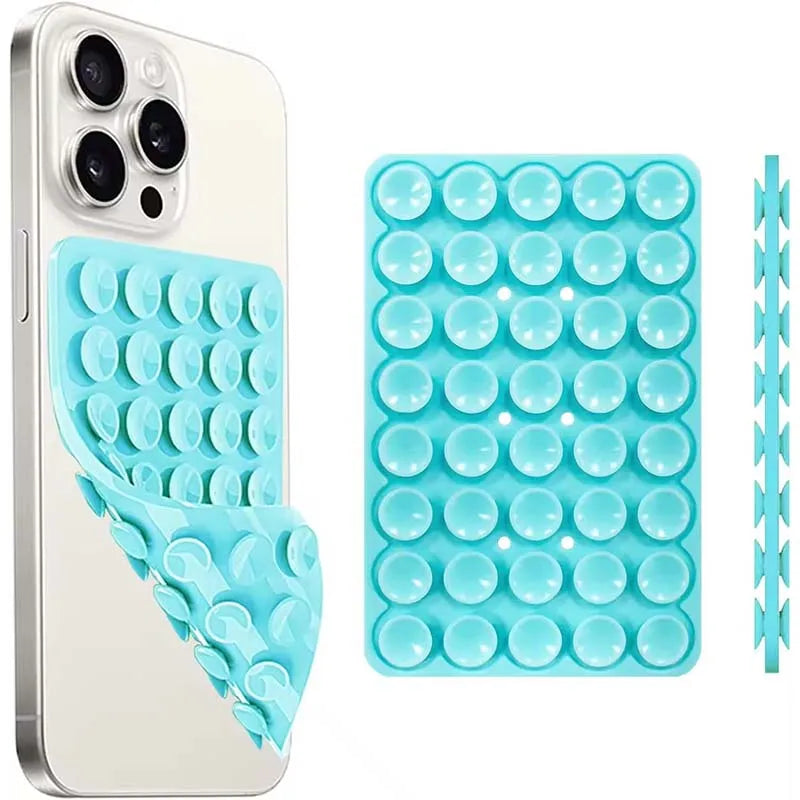 Double-Sided Silicone Suction Cup Phone Mount for iPhone & Android – Hands-Free Case Holder for Selfies, Video Recording, Mirror & Desk Use
