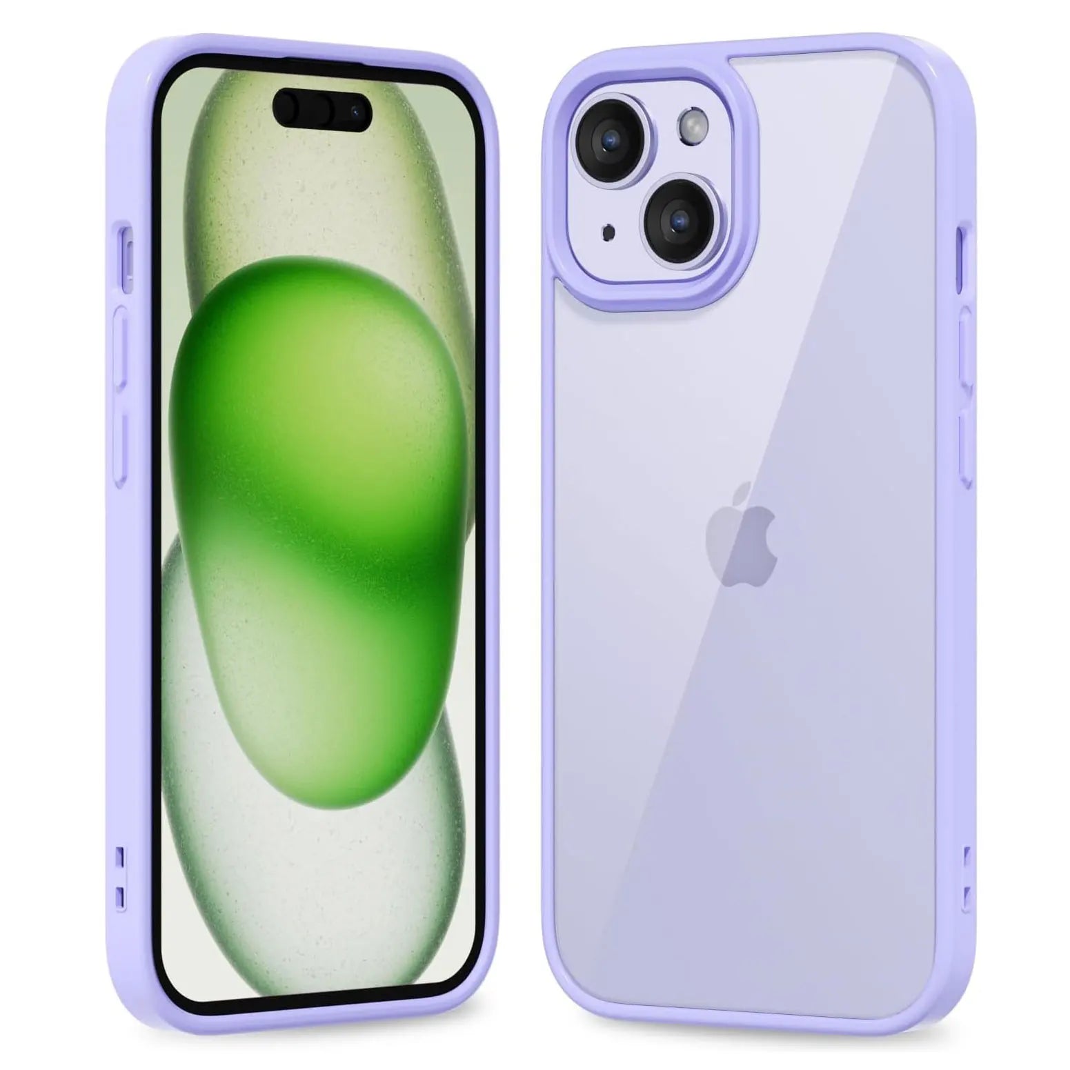 Colour Back Transparent Shockproof Phone Case for iPhone 7–16 Series, Silicone Bumper Protective Cover