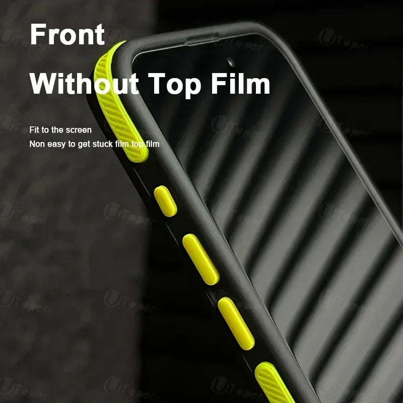 Bicolor Matte Frosted Magnetic Case for iPhone 11–17 Series – Translucent Shockproof Hard Protective Cover