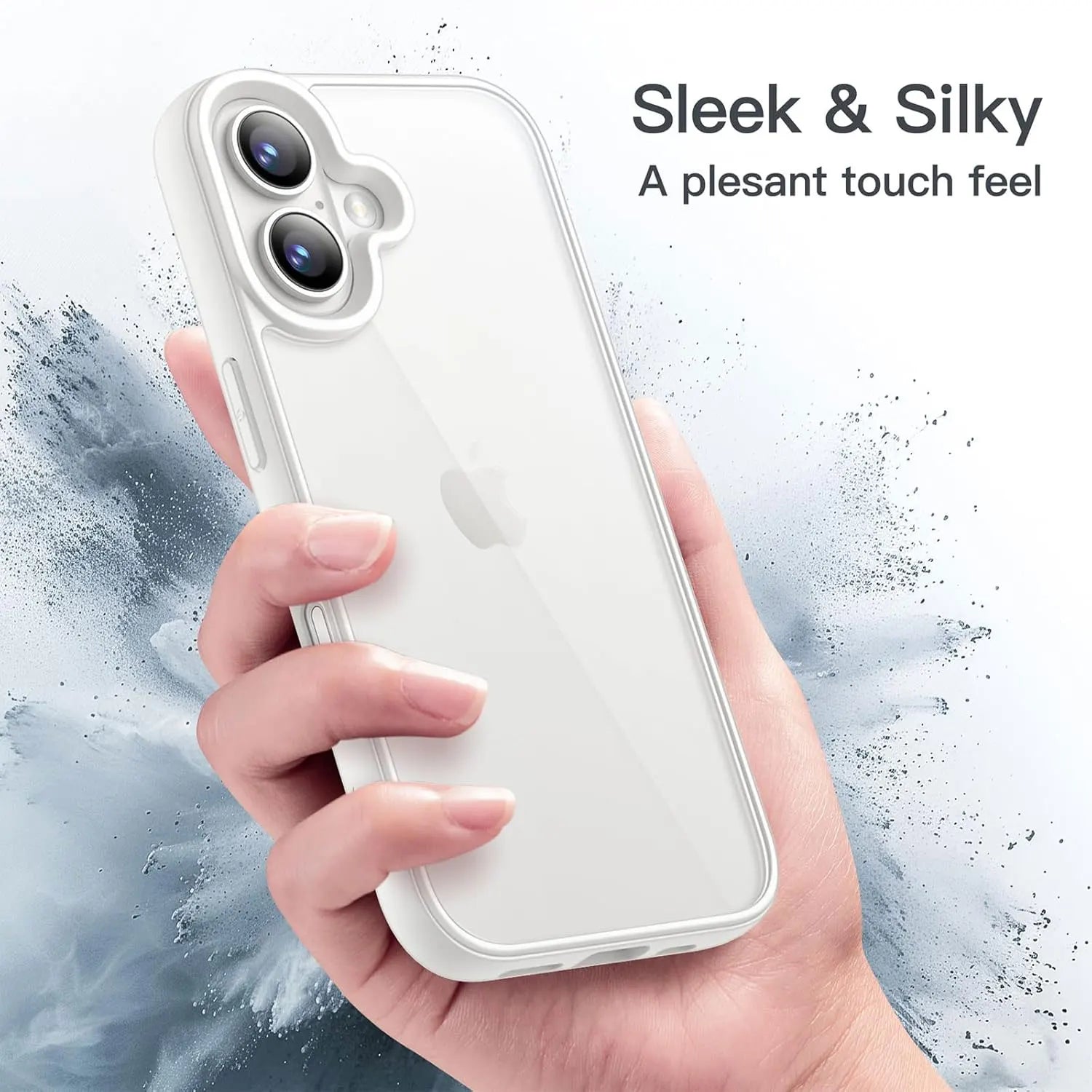 Colour Back Transparent Shockproof Phone Case for iPhone 7–16 Series, Silicone Bumper Protective Cover