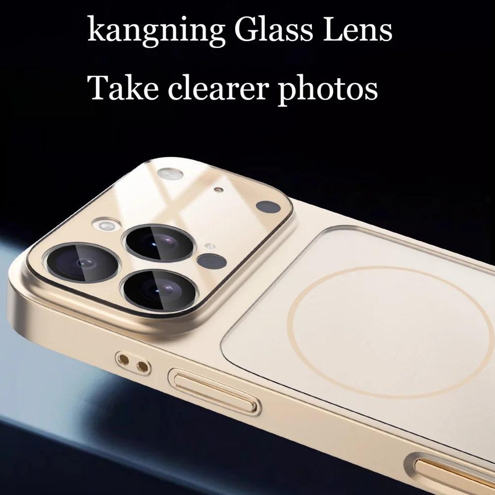 Original Nano Matte Glass Magnetic Case for iPhone 13-17 Series– MagSafe Wireless Charging Armor Cover