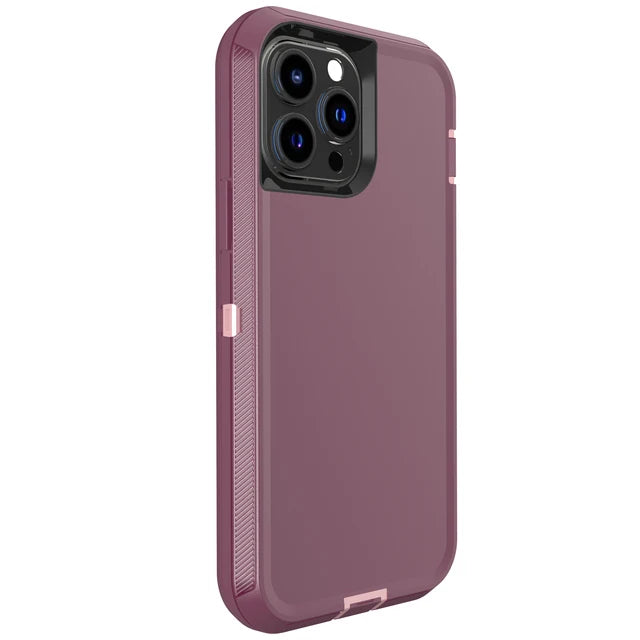 3-in-1 Heavy Duty Armor Case for iPhone 6–16 Series – Shockproof Dust-Proof Protective Cover