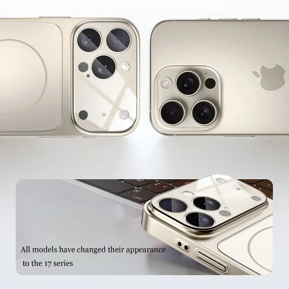 Original Nano Matte Glass Magnetic Case for iPhone 13-17 Series– MagSafe Wireless Charging Armor Cover