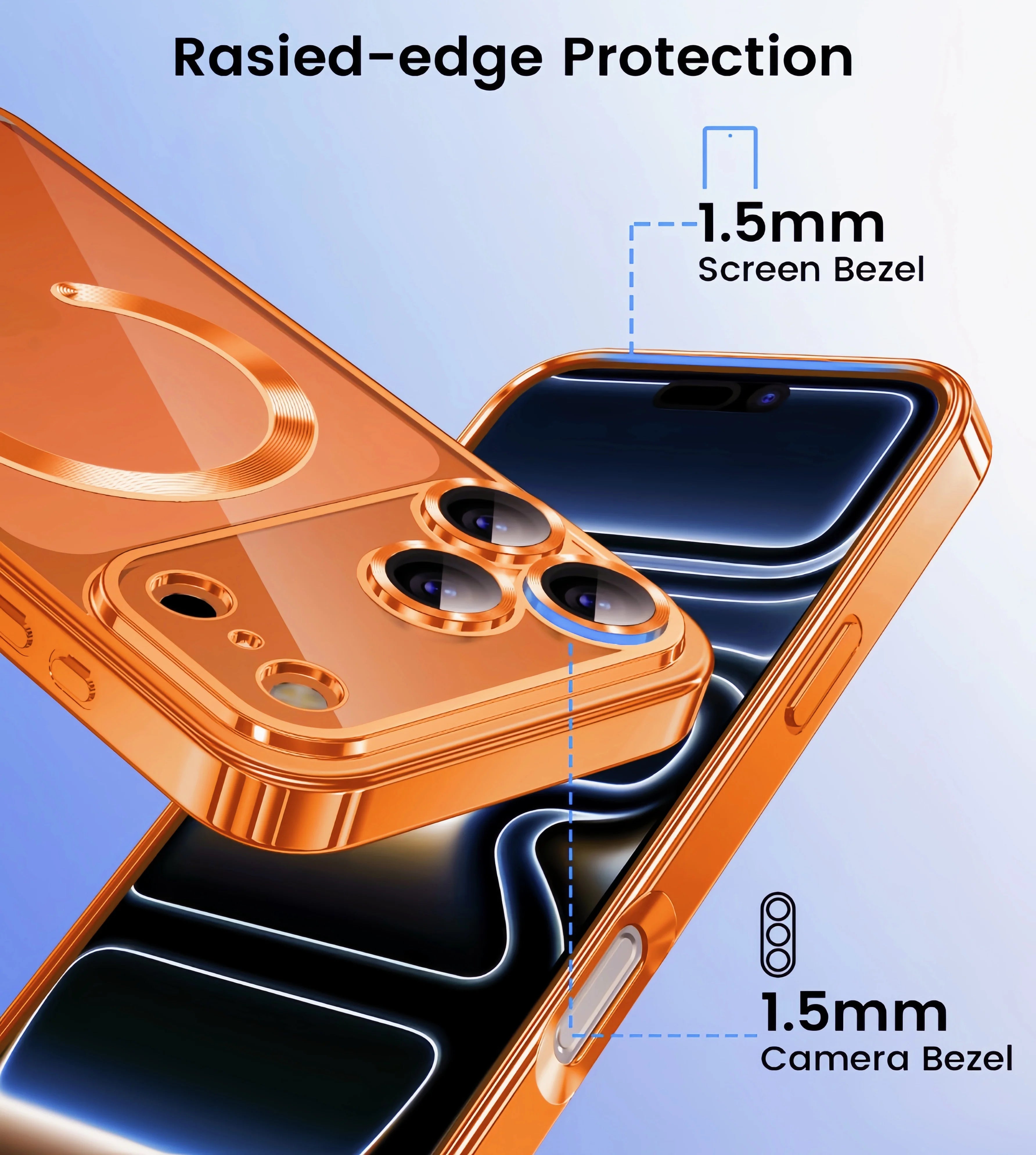 Luxury Clear Plated Magnetic Phone Case for iPhone 17 / 17 Pro / 17 Air / 17 Pro Max – Soft TPU Camera Protection Cover