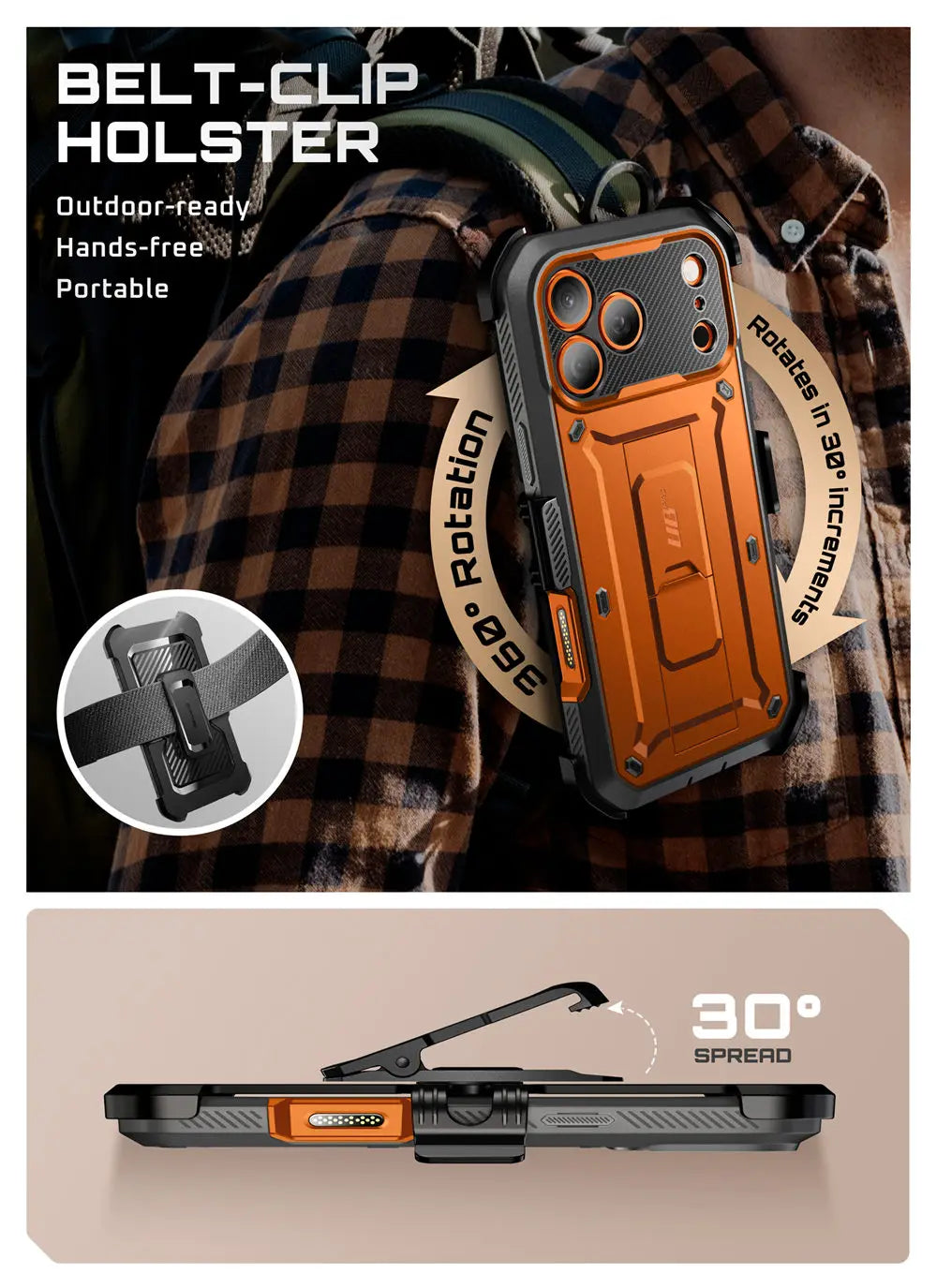 Heavy Duty SUPCASE UB Pro Case for iPhone 17 Pro Max 6.9" – Rugged Full-Body Armor Cover with Built-in Screen Protector