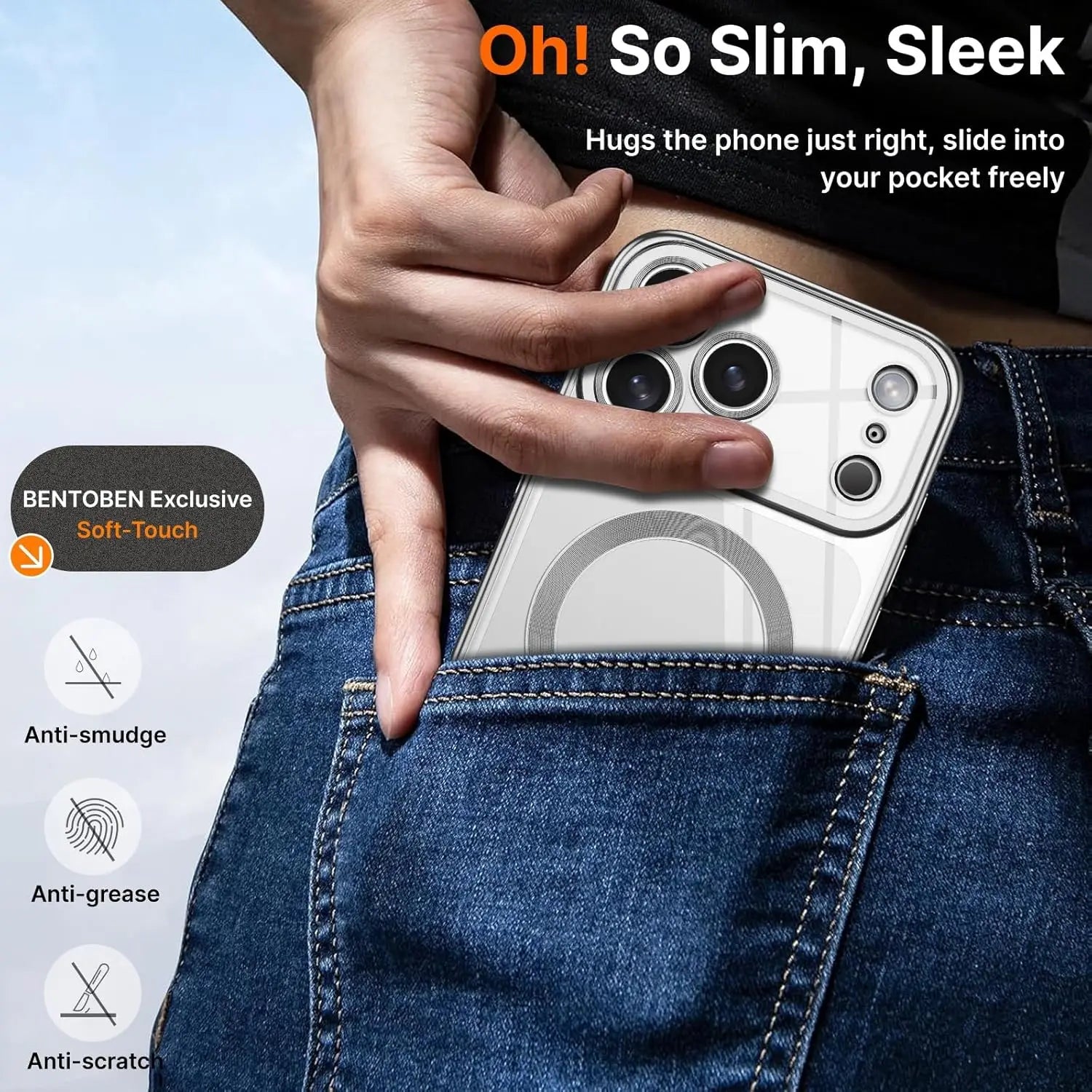 Luxury Clear Plated Magnetic Phone Case for iPhone 17 / 17 Pro / 17 Air / 17 Pro Max – Soft TPU Camera Protection Cover