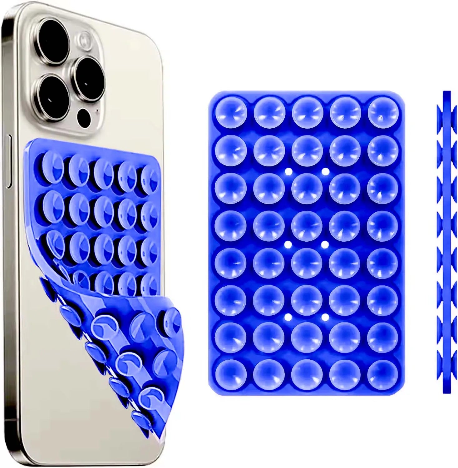 Double-Sided Silicone Suction Cup Phone Mount for iPhone & Android – Hands-Free Case Holder for Selfies, Video Recording, Mirror & Desk Use