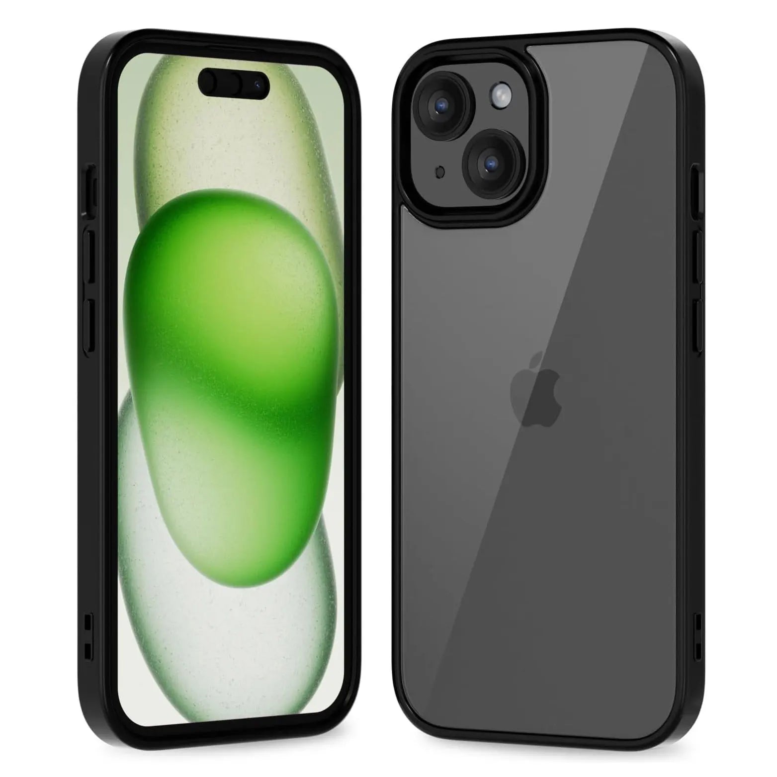 Colour Back Transparent Shockproof Phone Case for iPhone 7–16 Series, Silicone Bumper Protective Cover