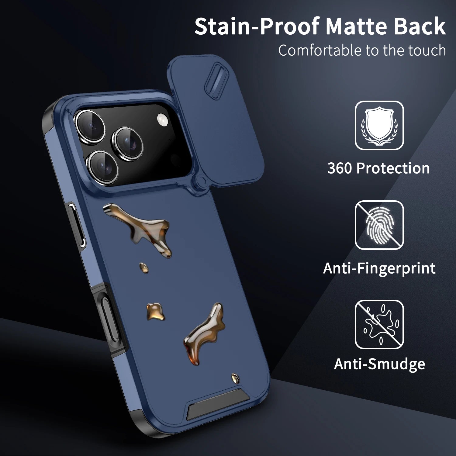Shockproof Slide Camera Case Compatible with iPhone 11-17 Series – Full Protection Cover