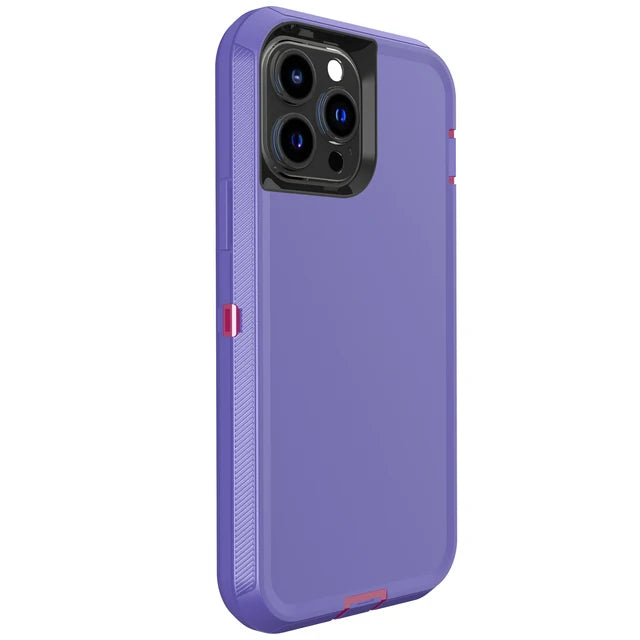 3-in-1 Heavy Duty Armor Case for iPhone 6–16 Series – Shockproof Dust-Proof Protective Cover