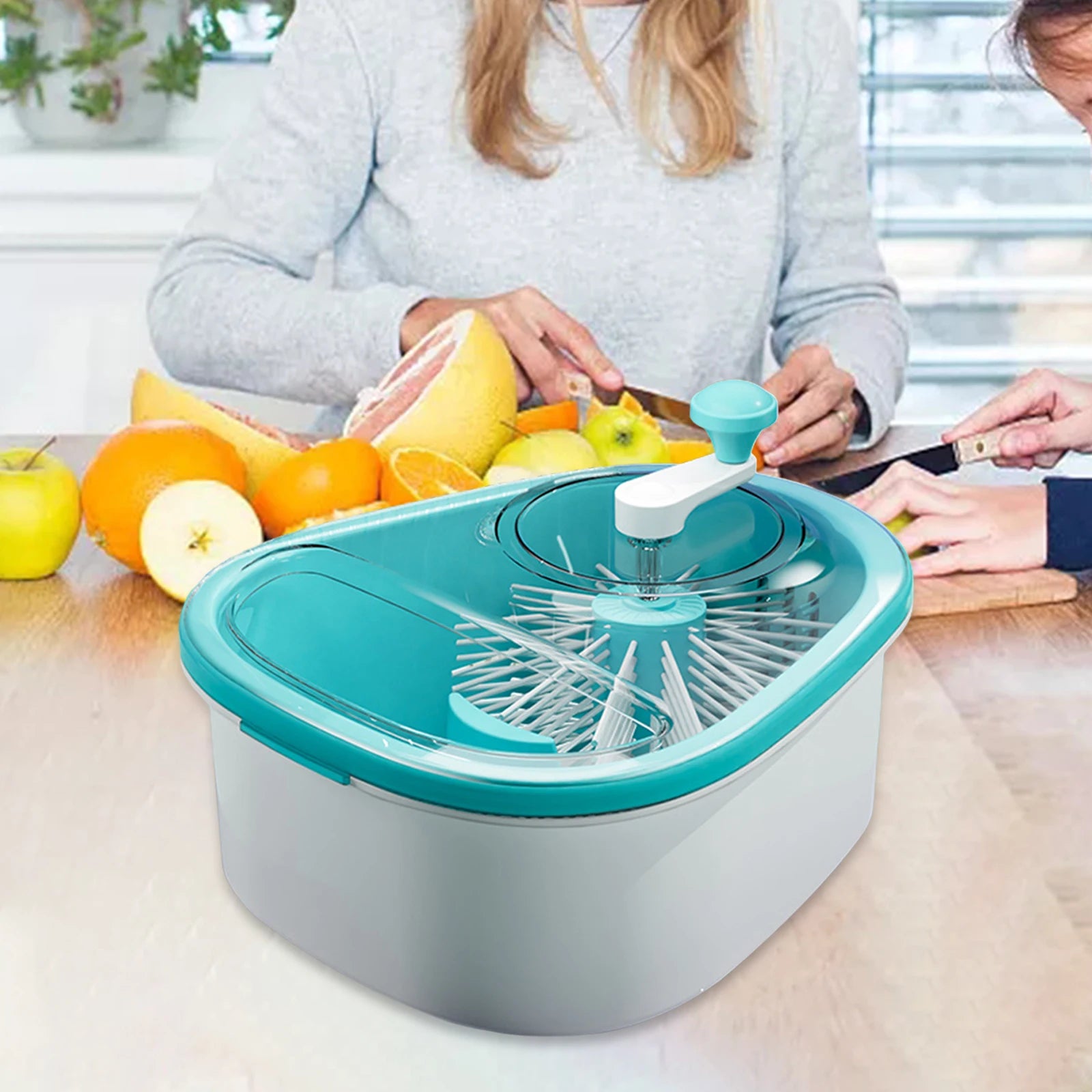 2-in-1 Fruit Washer & Drain Basket – Easy Kitchen Cleaning