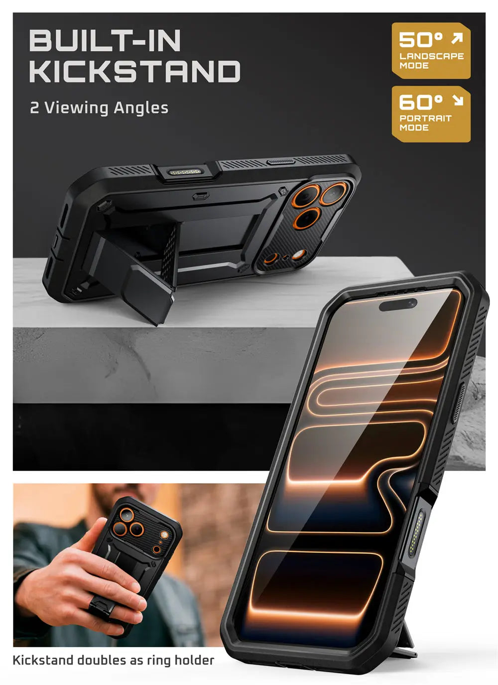 Heavy Duty SUPCASE UB Pro Case for iPhone 17 Pro Max 6.9" – Rugged Full-Body Armor Cover with Built-in Screen Protector