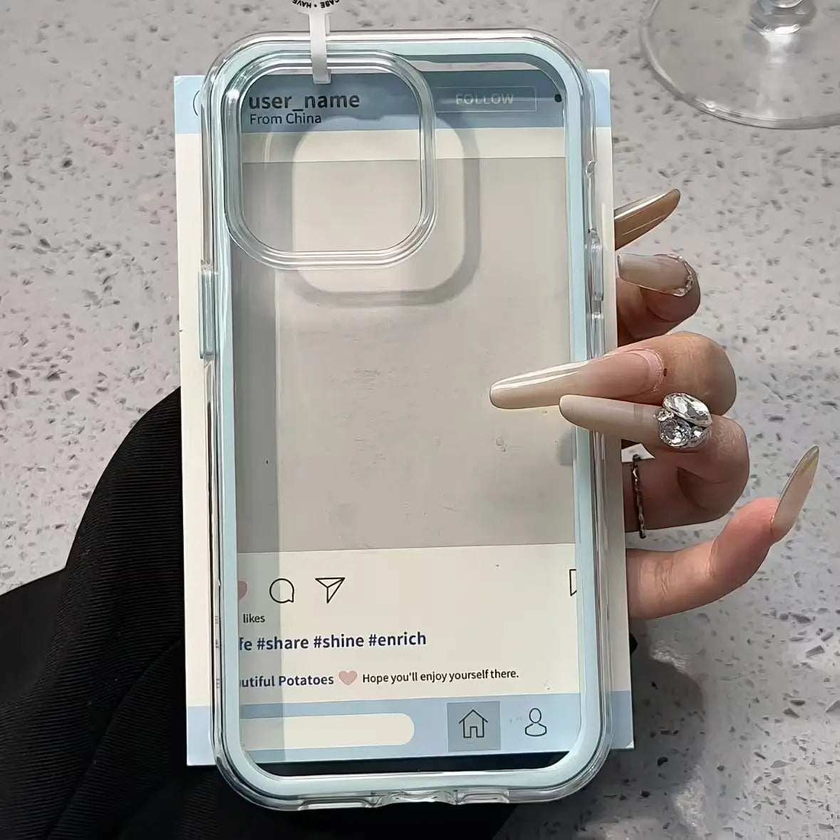 Candy Color Frame Clear Phone Case for iPhone 11–17 Series – Shockproof Acrylic Bumper Protective Cover
