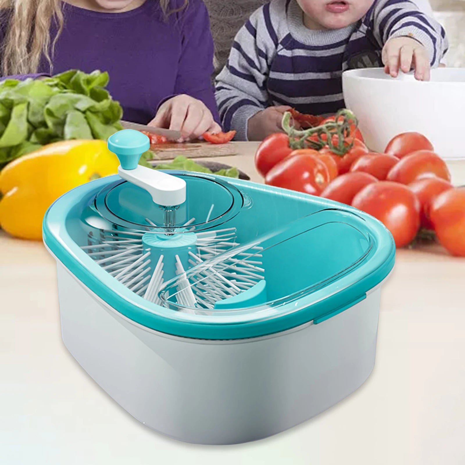 2-in-1 Fruit Washer & Drain Basket – Easy Kitchen Cleaning