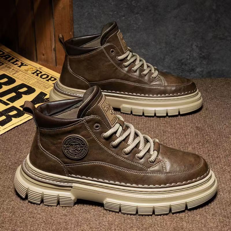 Men's High-top Winter British-style Retro Martin Boots