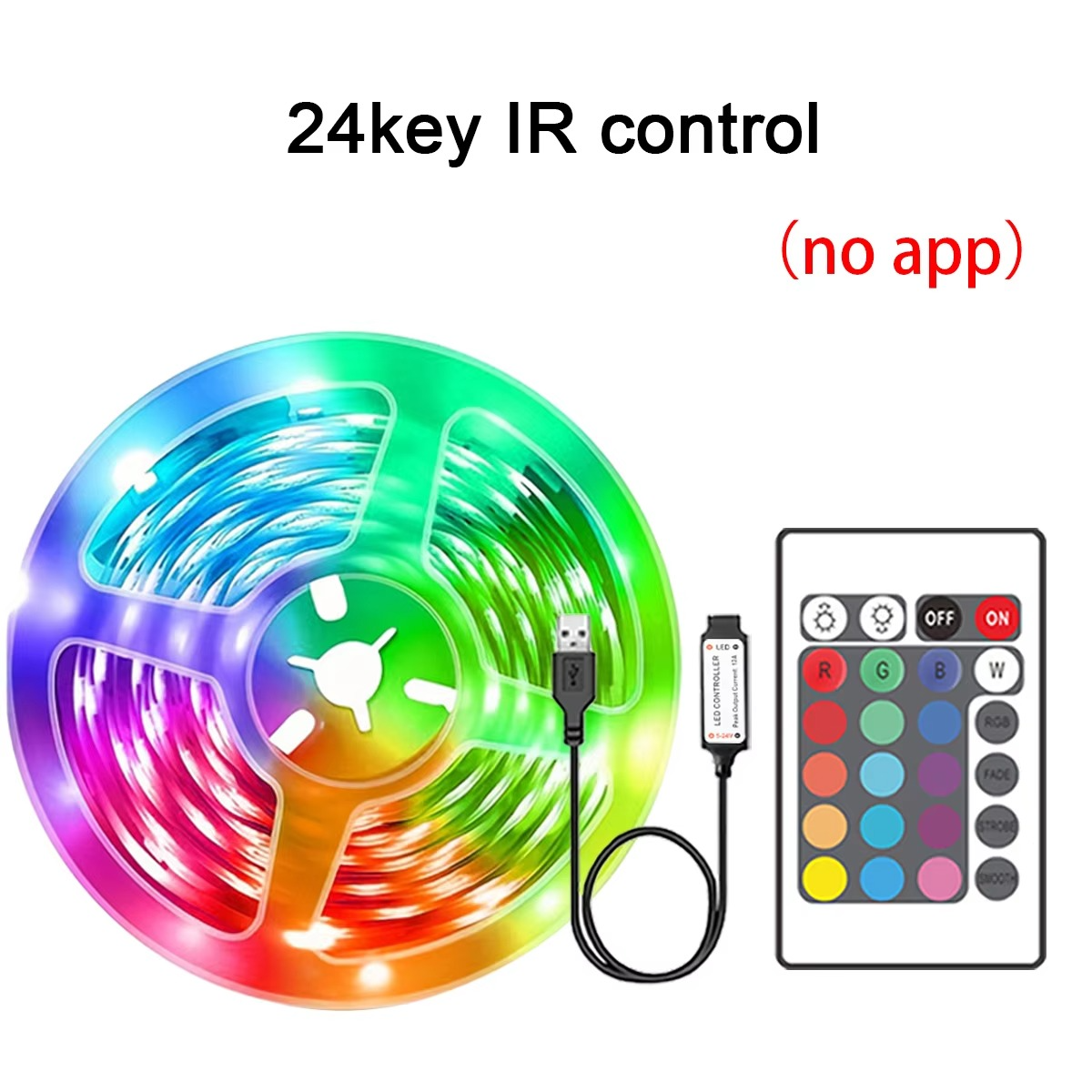 RGB LED-Streifen 5m 10m 20m 30m LED-Raumbeleuchtung mit APP-Steuerung Flexibles Band Luces LED-Band für Raumschlafzimmer-Dekoration