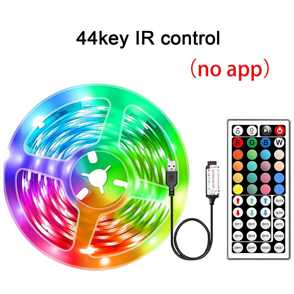 RGB LED-Streifen 5m 10m 20m 30m LED-Raumbeleuchtung mit APP-Steuerung Flexibles Band Luces LED-Band für Raumschlafzimmer-Dekoration