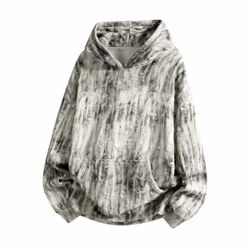 Sudadera con capucha tie-dye de moda para parejas jóvenes