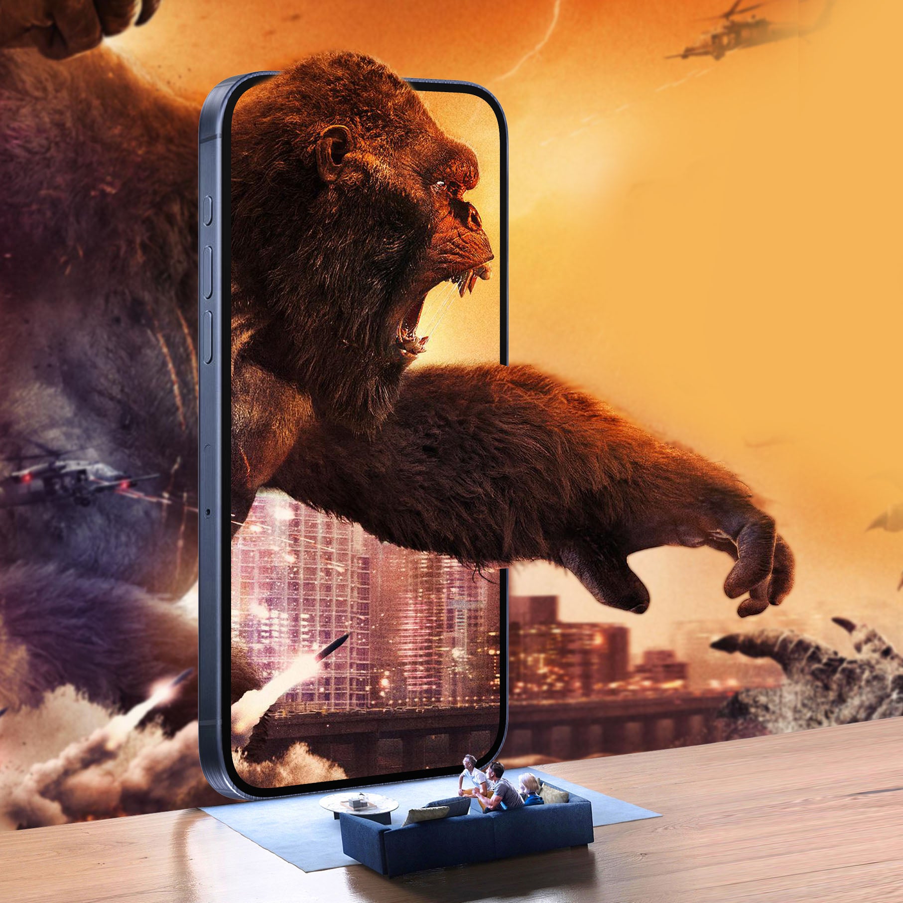 Magic-App Premium X-Gorilla 2er-Pack staubfreie Installation HD Privacy Panzerglasfolie für iPhone 17 16 15 14 Series Displayschutzfolie